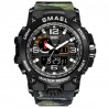 SMAEL military náramkové hodinky maskáčový vzor zelený