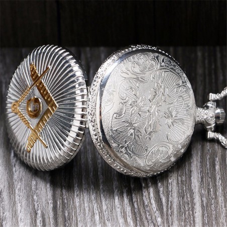 Vreckové hodinky Masonic Freemasonry, otvorené